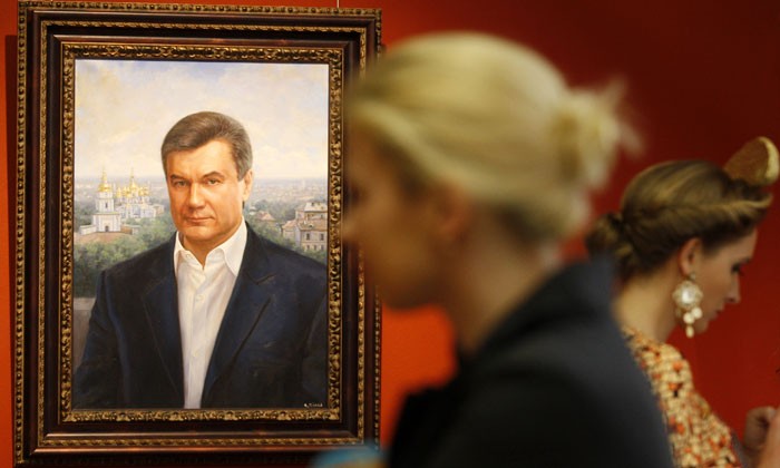 Chân dung cựu Tổng thống Ukraine bị lật đổ Viktor Yanukovych.