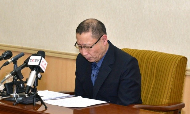 Choe Chun-gil, người bị Bắc Triều Tiên bắt giữ với cáo buộc là gián điệp. Ảnh: KCNA / Reuters