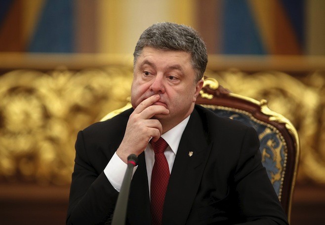 Tổng thống Ukraine Petro Poroshenko. Ảnh Moscow Times.