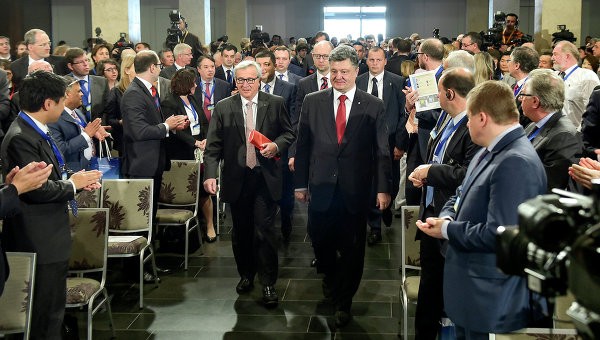 Các nhà lãnh đạo châu Âu tham gia Hội nghị thượng đỉnh EU-Ukraine. Ảnh Rian.