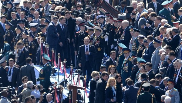Tổng thống Nga Vladimir Putin tại Quảng trường Đỏ.