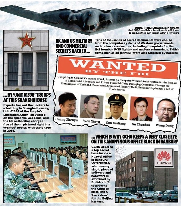 Ảnh cho thấy trụ sở hang ổ hacker bí mật của quân đội Trung Quốc và 5 hacker Trung Quốc bị Mỹ truy nã.
