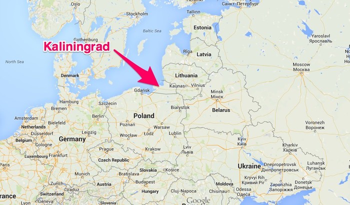 Vị trí chiến lược của thành phố Kaliningrad.