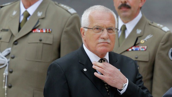 Cựu Tổng thống Séc Vaclav Klaus. Ảnh Rian.