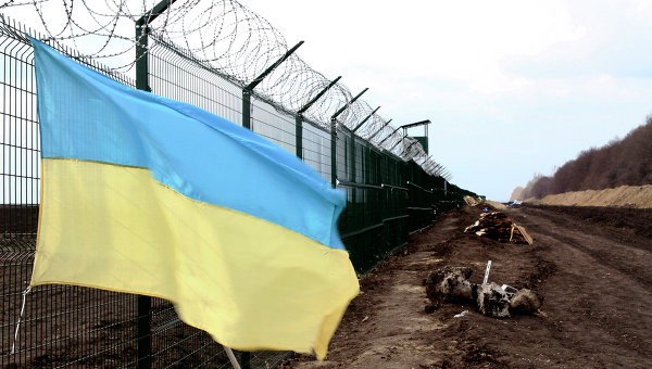 Một đoạn biên giới Ukraine-Nga. Ảnh Rian.