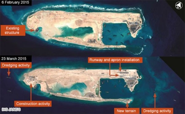 Các đảo nhân tạo sẽ là cơ sở để Trung Quốc tiếp tục mở rộng tuyên bố chủ quyền trái phép ra thêm 12 hải lý.