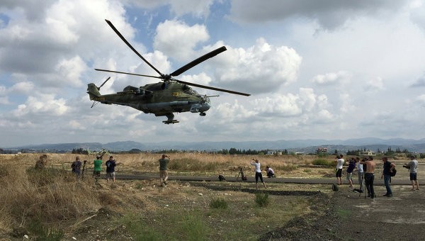 Trực thăng Mi-24 của Nga. Ảnh Rian.