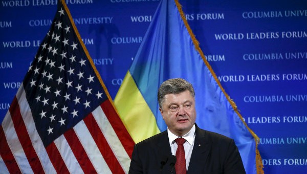 Tổng thống Ukraine Petro Poroshenko. Ảnh Rian.