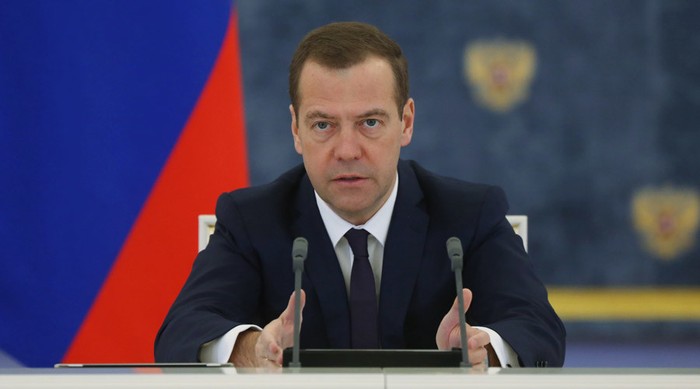 Thủ tướng Nga Dmitry Medvedev. Ảnh RT