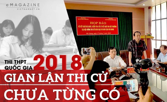 Cơ quan điều tra đã khởi tố 5 bị can sau kỳ thi Quốc gia năm 2018 ở Hà Giang (Ảnh: Báo Vietnamnet)