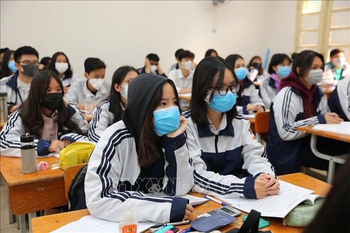 Học sinh ở An Giang sẽ học tích hợp phòng, chống dịch bệnh Covid-19 ở một số môn học (Ảnh minh họa: TTXVN)