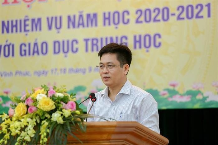 Ông Nguyễn Xuân Thành-Vụ trưởng Vụ Giáo dục Trung học cho biết sẽ điều chỉnh nội dung dạy học trong những ngày tới đây. (Ảnh: moet.gov.vn)