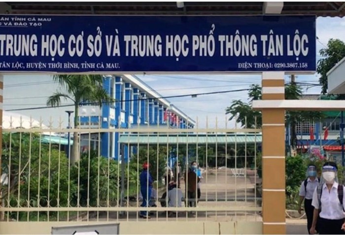 Trường Tân Lộc - nơi xảy ra sự việc (Ảnh minh họa: Báo Vietnamnet)
