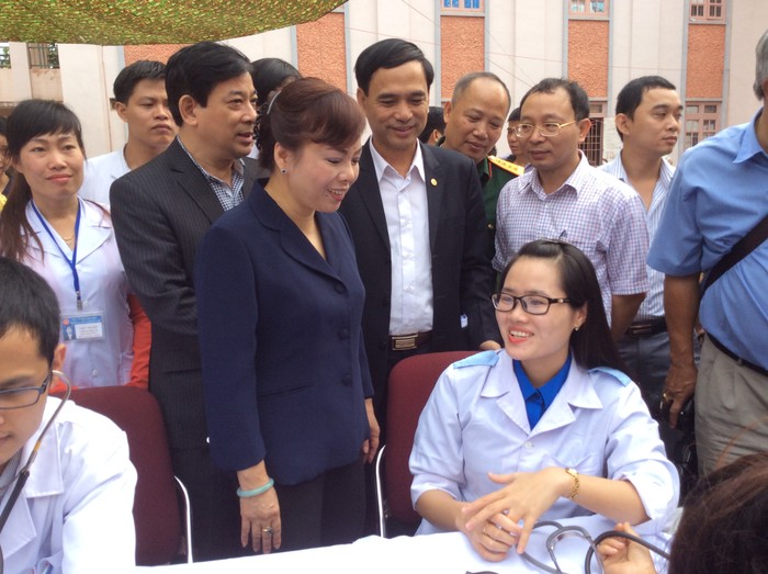 Bộ trưởng Bộ Y tế cùng đoàn công tác lên thăm và làm việc tại huyện Mường Nhé, tỉnh Điện Biên