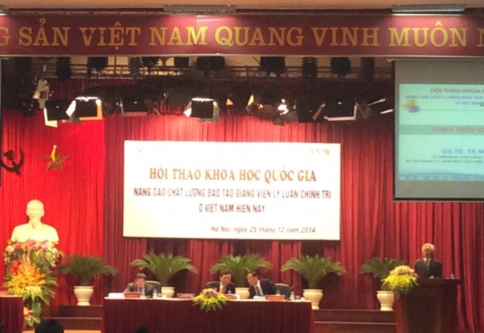 Hội thảo &quot;Nâng cao chất lượng đào tạo giảng viên lý luận chính trị ở Việt Nam hiện nay” được tổ chức sáng nay