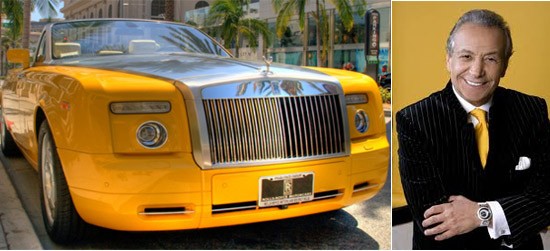 Rolls Royce Drophead coupe Bijan Pakzad phiên bản đặc biệt, có giá 1 triệu USD. Chiếc xe là “con đẻ” của nhà thiết kế Bijan Pakzad, bởi vậy nhiều chi tiết trên xe đều được đính kèm với hàng chữ “Bijan”. Màu sơn vàng nổi bật từ bên trong tới bên ngoài, cùng phần đầu xe với lưới tản nhiệt bạc khổ lớn, gắn biểu tượng Rolls-Royce sang trọng. Táp lô ốp gỗ, chỗ đặt tay bọc da và vô lăng sang trọng bậc nhất. Chiếc xe được đem ra giới thiệu lần đầu tiên tại cuộc triển lãm ô tô tại Los Angeles năm 2010.