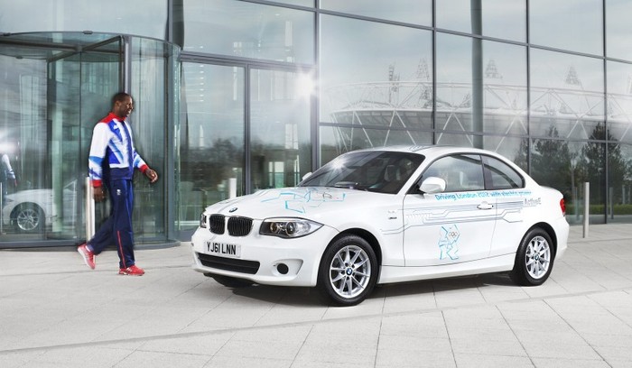 BMW 1 Series ActiveE (EV): Số lượng: 160 chiếc, công suất: 170 mã lực, mức khí thải CO2: 0g/1km, sử dụng: đưa đón các vận động viên tài năng tham gia Olympic, phục vụ công tác truyền thông, hỗ trợ rước đuốc