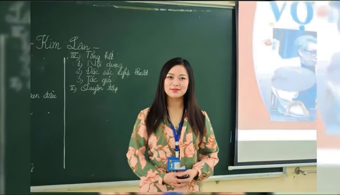 Cô giáo Ngô Thúy Nga - giáo viên Trường Trung học phổ thông Nghi Lộc 3 (Nghi Lộc, Nghệ An). (Ảnh: NVCC).
