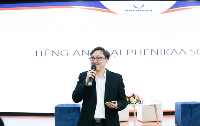 Thầy Ngô Huy Tâm, chủ nhiệm chương trình hợp tác Quốc tế, tổ trưởng bộ môn tiếng Anh của Trường phổ thông liên cấp Phenikaa (Nguồn: Website nhà trường).