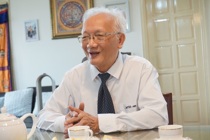 Tiến sĩ Nguyễn Tùng Lâm - Phó Chủ tịch Hội Khoa học Tâm lý Giáo dục Việt Nam (Ảnh: Phạm Minh).