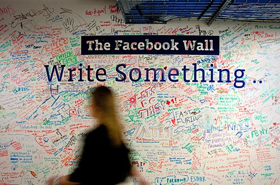 Một “bức tường” khác của Facebook với nhằng nhịt chữ của nhân viên.