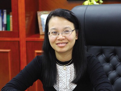 Chu Thị Thanh Hà - nữ tướng tạm quyền lãnh đạo FPT trong thòi gian TGĐ Trương Đình Anh nghỉ phép.