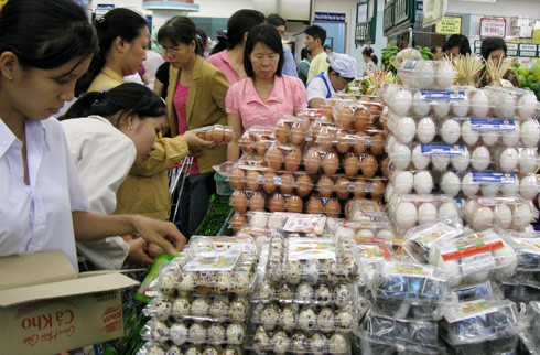 Giá trứng gà tăng đột biến mấy ngày nay.