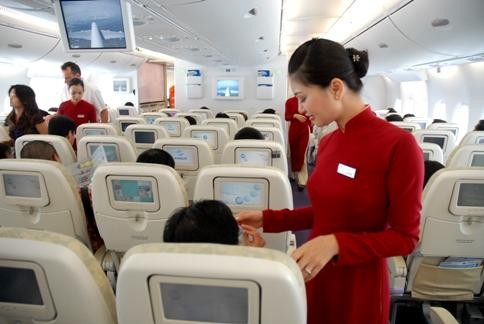 Tiếp viên của hãng hàng không Vietnam Airlines (ảnh minh họa).