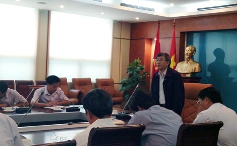Thứ trưởng Bộ TT&TT Lê Nam Thắng phát biểu tại phiên làm việc sáng 28/5/2013.