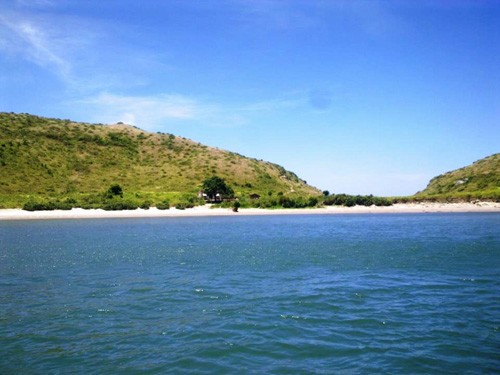 Đảo Yến nhìn từ xa - Ảnh: K.K