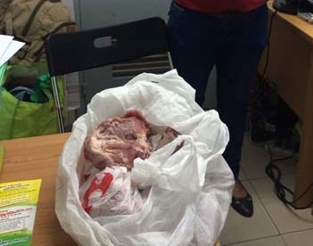 Thịt heo nghi nhiễm bệnh khách hàng mua tại siêu thị BigC Gò Vấp.