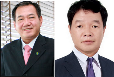 Ông Phạm Hữu Phú bất ngờ từ nhiệm Chủ tịch HĐQT Sacombank vì lý do cá nhân. Từ ngày 24/3/2014, thay thế vị trí ông Phú là ông Kiều Hữu Dũng (phải).