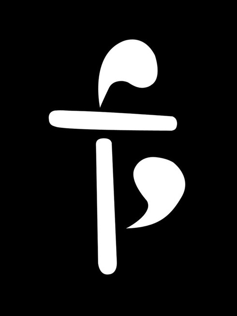 Logo đầu tiên của FPT được cấu tạo từ 4 giọt lệ và có tên chữ cái của hầu hết thành viên sáng lập. Ảnh: Bảo tàng FPT.