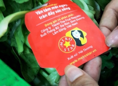 Rau cải chip bán tại Ocean Mart được trồng tại Hải Dương, đóng gói ở... Lâm Đồng và phân phối tại Hà Nội.