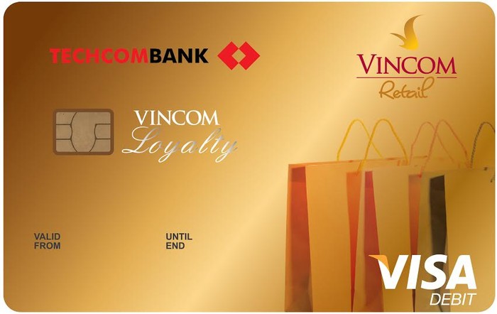 Thẻ vàng Techcombank Vincom Loyalty.