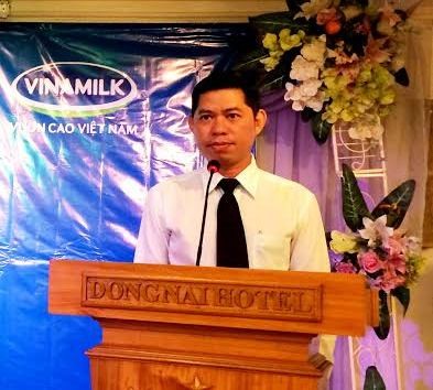 Ông Hồ Quang Nghĩa, Trưởng bán hàng Vùng, Khu vực Kinh doanh miền Đông - Vinamilk chia sẻ với người tiêu dùng Đồng Nai những thông tin về công ty.