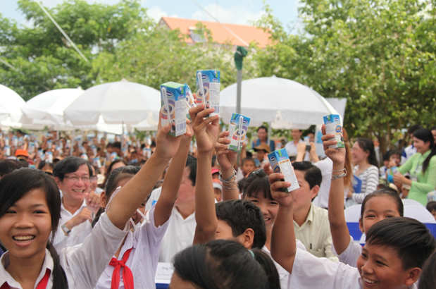 Phát triển cả về thể chất lẫn trí tuệ là tiêu chí của Quỹ sữa Vươn cao Việt Nam.