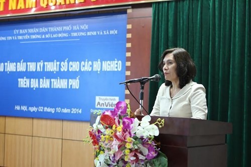 Bà Phan Lan Tú - Giám đốc Sở Thông tin &amp; Truyền thông Hà Nội.