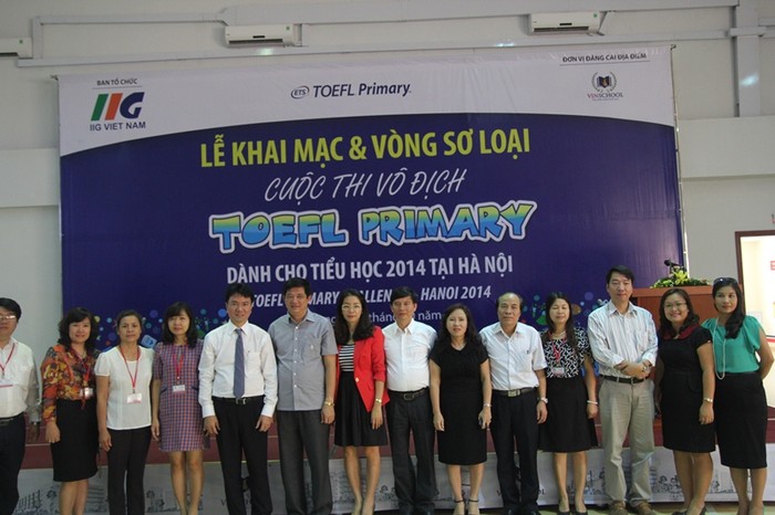 Cuộc thi Vô địch TOEFL Primary 2014 khu vực Đông Nam và Tây Hà Nội đã chính thức khai mạc tại Trường Phổ thông.