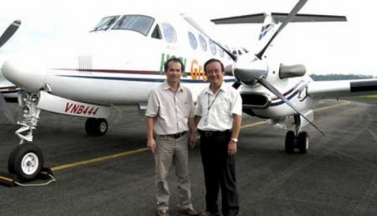 Ông là một trong số ít ỏi đại gia Việt có máy bay riêng