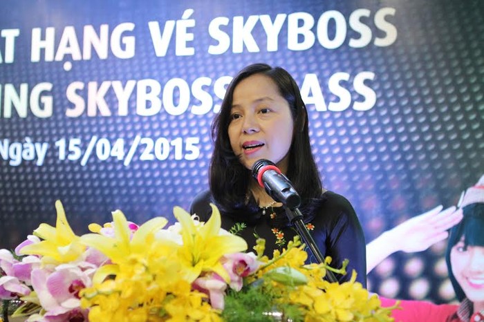 Bà Nguyễn Thị Thúy Bình – Phó Tổng Giám đốc cho biết: “Hạng vé mới SkyBoss sẽ mang đến thêm lựa chọn thú vị cho hành khách trải nghiệm bay cùng Vietjet với nhiều dịch vụ ưu tiên mà giá vé vẫn tiết kiệm nhất...&quot;.