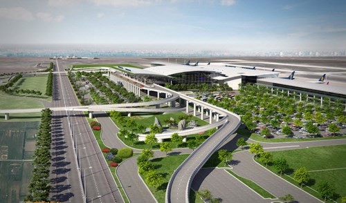 Mô hình của sân bay Long Thành có thể được xây dựng trong tương lai (ảnh: internet).
