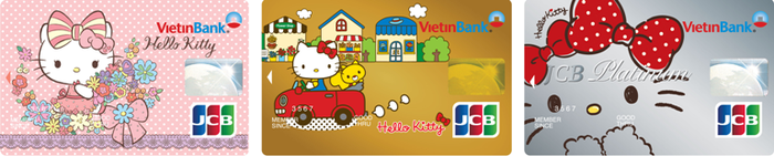Mẫu thẻ tín dụng VietinBank - Hello Kitty - JCB.