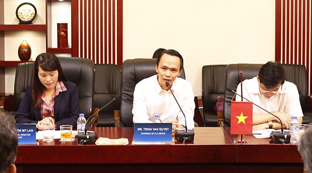 Ông Trịnh Văn Quyết, Chủ tịch FLC chủ trì buổi làm việc với Tập đoàn Seirei.