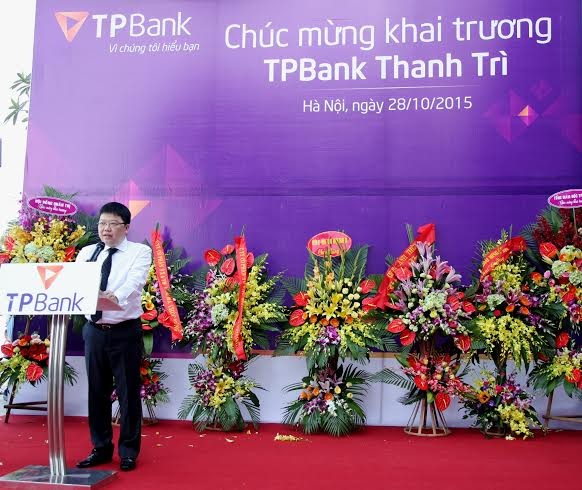 Ông Nguyễn Hưng – Tổng giám đốc TPBamk phát biểu tại Lễ khai trương.