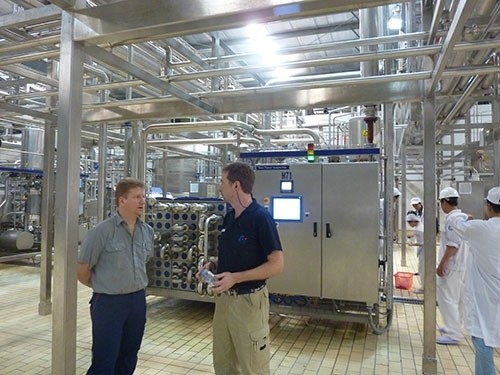 Nhà máy sữa hiện đại tại Bình Dương của Vinamilk.