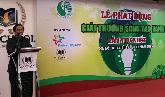 GS Nguyễn Lân Dũng phát biểu tại buổi lễ.