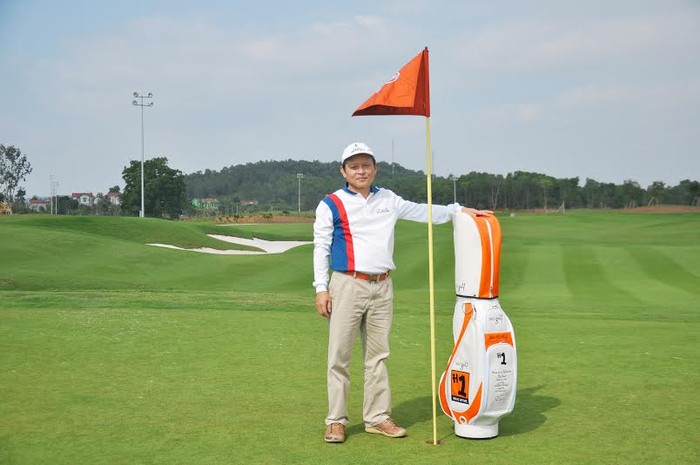 Golf thủ Phong tại hố số 7, nơi thành công cú Hole in One của mình.