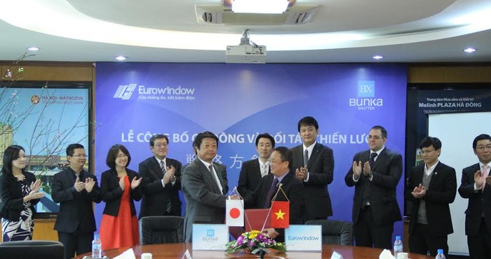 Công ty Bunka Shutter (Nhật Bản) đã trở thành cổ đông lớn và đối tác chiến lược của Eurowindow.
