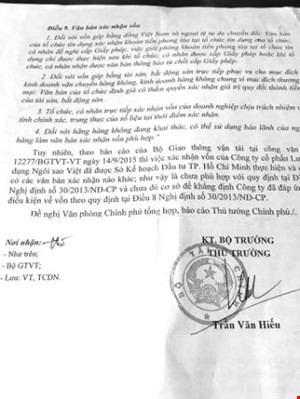 Văn bản của Bộ Tài chính yêu cầu báo cáo Thủ tướng về việc Ngôi sao Việt không có văn bản xác nhận vốn hợp lệ